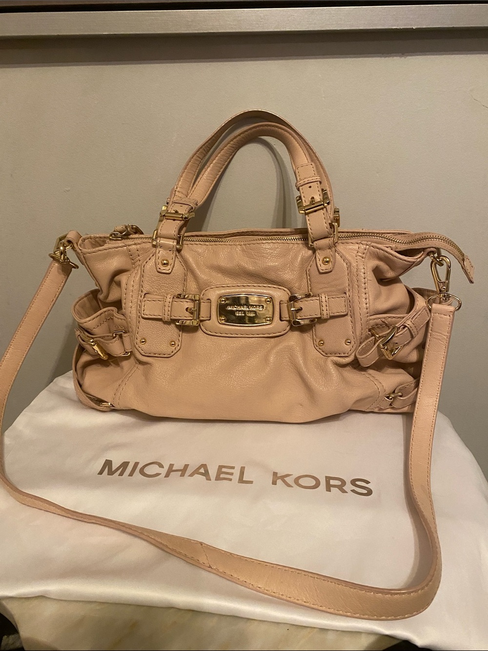 Michael kors Nude leather Shoulder crossbody bag
